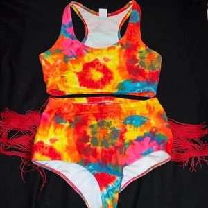 Freedom Rave Wear Tie Dye Rave Set